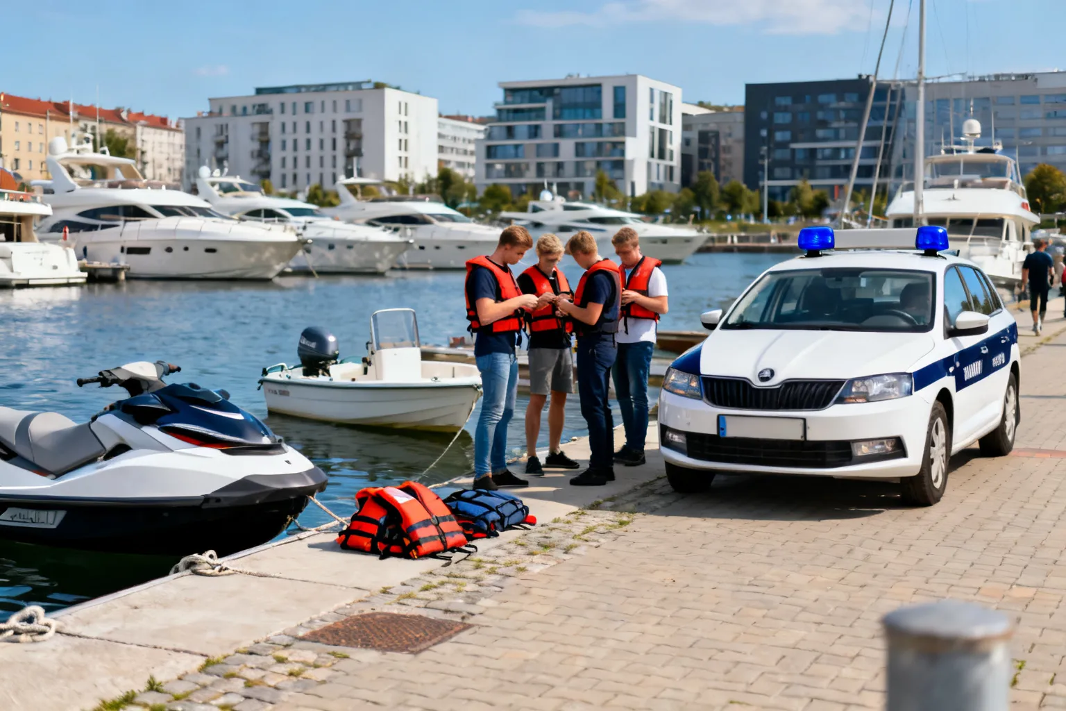 Bezpieczeństwo na wodach Gdyni — przypomnienie dla użytkowników skuterów, motorówek i jachtów