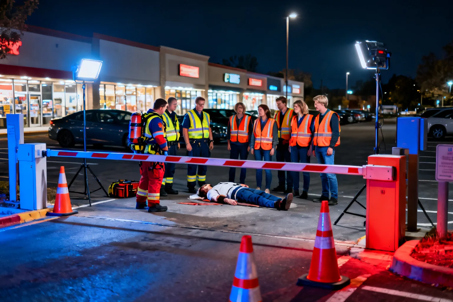 ćwiczenia służb Riviera Gdynia — nocne manewry ratownicze i zamknięcie parkingów