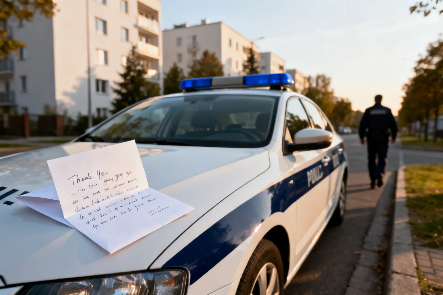 Podziękowanie dla policjanta z Redłowa: list trafił do komendanta