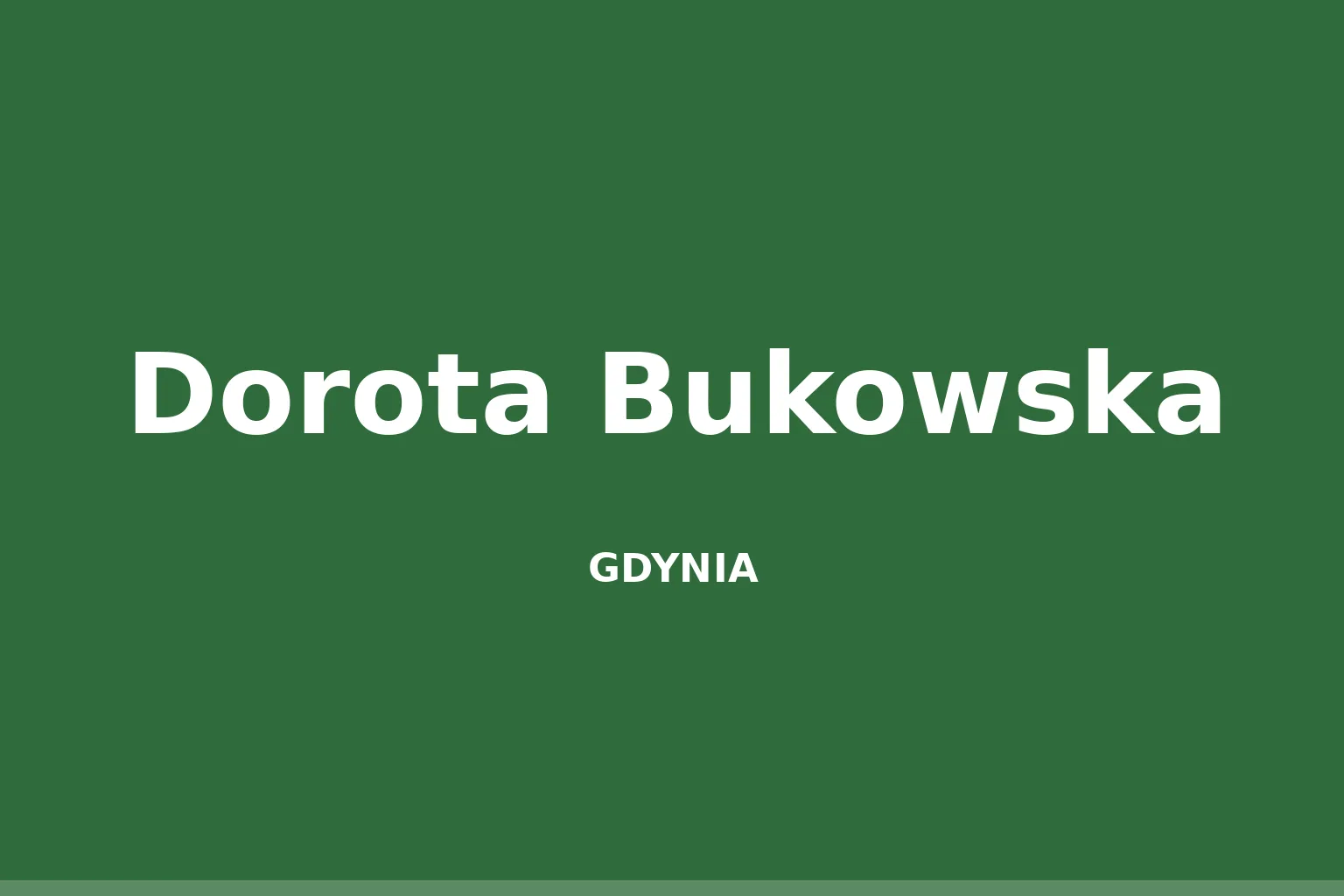 Dorota Bukowska